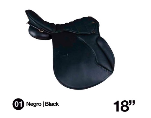 ZALDI: SELLE MARCHA ENDURANCE ECO. 18" NEGRO